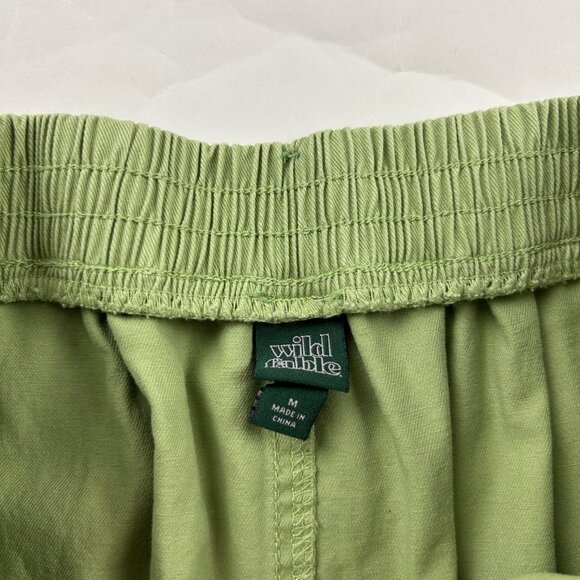 Wild Fable Spring Green Lightweight Canvas Wide Leg Cargo Pant M - Picture 4 of 7